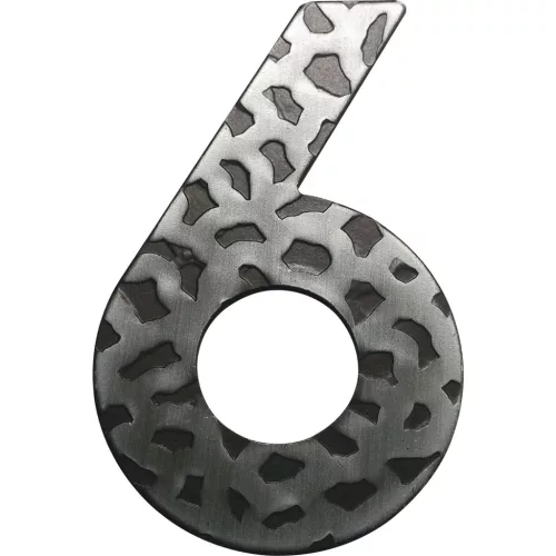 szám 6 kovácsoltvas fekete horg. 120 mm
