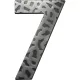 szám 7 kovácsoltvas fekete horg. 120 mm