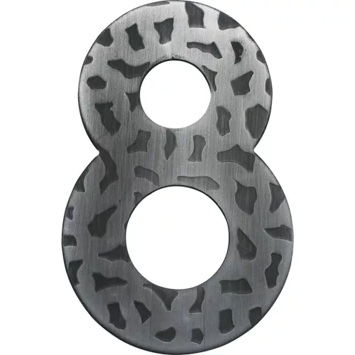 szám 8 kovácsoltvas fekete horg. 120 mm