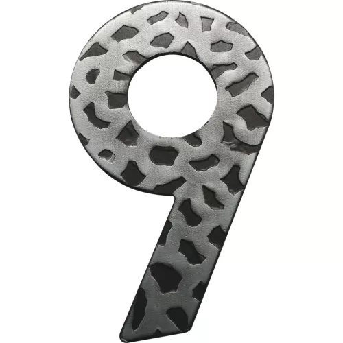 szám 9 kovácsoltvas fekete horg. 120 mm