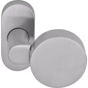   Ogro ajtógomb RENOVI 3020 O FS rozetta 30x68x10 eltolt gombrozsdam. acél matt