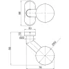 Ogro ajtógomb RENOVI 3548 V O FS rozetta 30x68x10eltolt gombrozsdam. acél matt