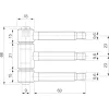 SECOTEC befúrópánt háromrészes fa 18 mm nikkelezett SB-1