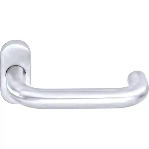 Ogro félkilincs PREMIUM 8100 FS/6621 rozettás alu ezüst eloxált