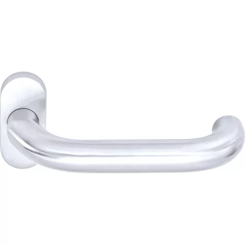 Ogro félkilincs PREMIUM 8350 V/6621 rozettás alu ezüst eloxált