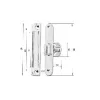 Görgős csappantyúzár kerek előlappal 20 x 110 mm horganyzott acél