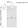 HAUTAU villás meghajtó reteszelőhajtáshoz SM2 X=83 mm tengelyméret 75 mm