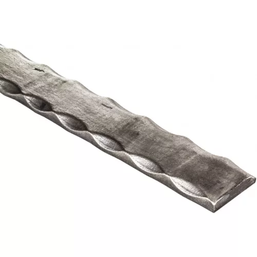 ARTEFERRO korláttető oldalt kalapált 40 x 8 x 3000 mm kovácsoltvas