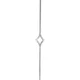 ARTEFERRO Design rúd VK 12 Design elemmel 1000 mm kovácsoltvas