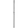 ARTEFERRO korlátindító rúd sima középen 1 gomb 25x25 x1200mm kovácsoltvas