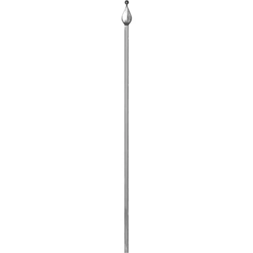 ARTEFERRO lándzsavégű rúd körkeresztmetszetű sima 1200 mm kovácsoltvas