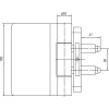 Multi 3d/vd 3041 Ajtópánt Görgő  20 mm Zsanérmag. 100 mm Nemesacél