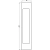 Ajtófogantyú KCH1700 ragasztható 200 x 26 x 40 mm alu szürke matt