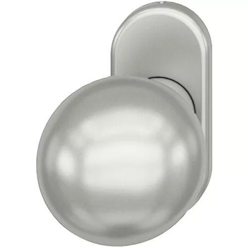 FSB ajtógomb rozettán 7 802 ? 50 mm egyenes forgatható ezüst eloxált