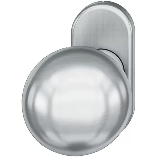 FSB ajtógomb rozettán 7 802 ? 50 mm egyenes forgatható rozsdam. acél matt