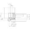 Simonswerk Objektpánt Vx 7939/160 18-3 Fd Pántmagasság 160 mm Fekete (ral 9005)