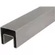 IAM DESIGN szögletes hornyolt cső 40 x 40 x 15 mm szálcsiszolt nemesacél V4A