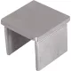 IAM DESIGN végzáró 40x40 mm szögletes hornyolt csőhözszálcsiszolt nemesacél V4A