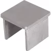 IAM DESIGN végzáró 40x40 mm szögletes hornyolt csőhözszálcsiszolt nemesacél V4A