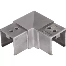   IAM DESIGN sarokív 40x40x15 mm szögletes hornyolt csőhöz csisz.nemesacél V4A