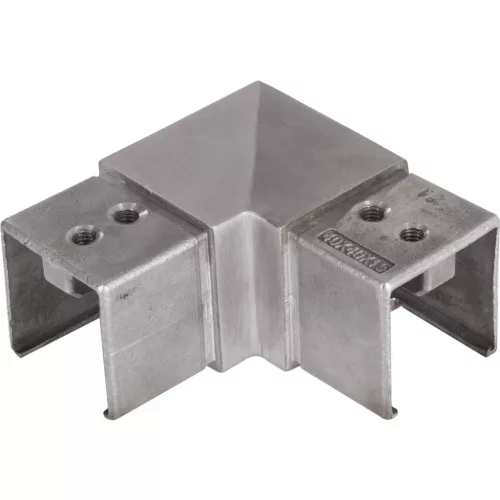 IAM DESIGN sarokív 40x40x15 mm szögletes hornyolt csőhöz csisz.nemesacél V4A