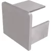 IAM DESIGN végzáró sapka élvédő profilhoz 28x25x20mm nemesacél hatású öntvény