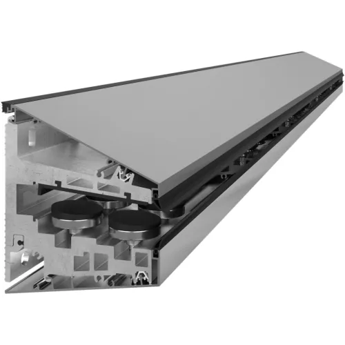 üvegtető rendszer SMART GLASS szél. 1500 mm alumínium nemesacél hatású