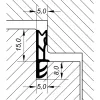 Átmenő Csavaros Kapupánt Csap 18 mm 14 X 195 mm Nemesacél Hatású