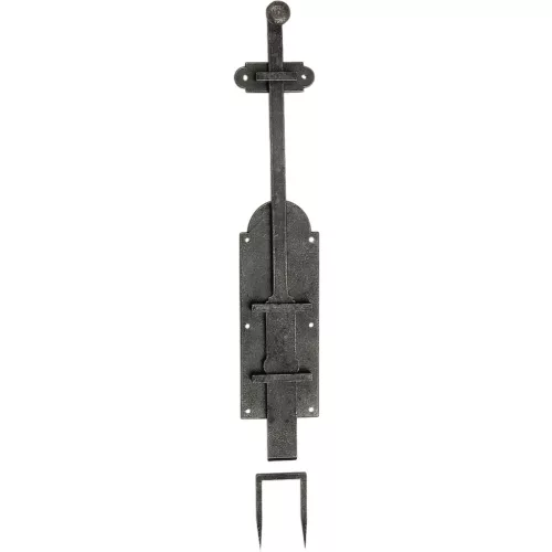 Ajtóretesz Klam 450 mm vas szálcsiszolt