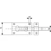 Tolóretesz standard 120 mm horganyzott acél