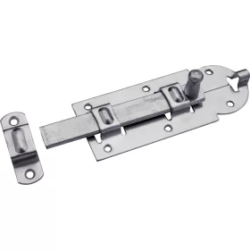   Egyenes tolóretesz fogadóval alaplap 80 x 25 mm horganyzott
