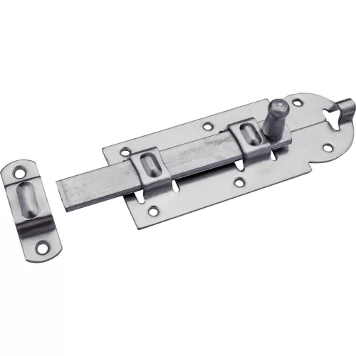 Egyenes tolóretesz fogadóval alaplap 60 x 25 mm horganyzott