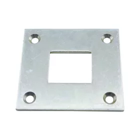 Padló fogadólemez zárrúdhoz 16 x 16 mm acél horganyzott