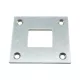 Padló fogadólemez zárrúdhoz 16 x 16 mm acél horganyzott