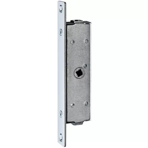 Beép retesz 196 x 24 x 3 mm előlappal M10 belső men kulcsköz-mér 23 horg acél