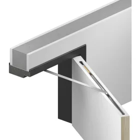   ATHMER Porti nyitáshatároló faajtókhoz 610-719 mm 30 kg ezüst