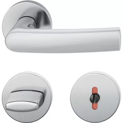 FSB rozettás kilincsgarnitúra 12 1015 ASL WC DIN rozsdamentes acél matt