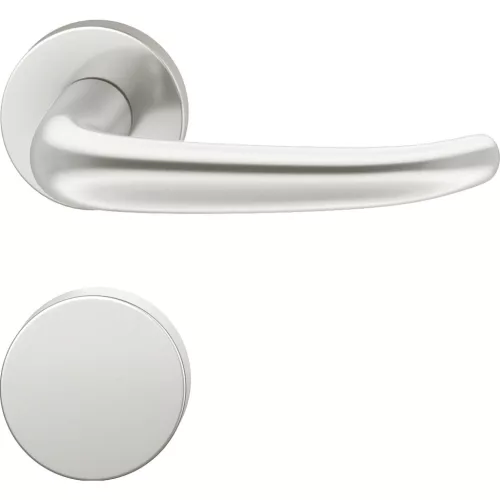 FSB tűzgátló állószárny kilincsgarnitúra 76 1023 AGL DIN vakrozetta ezüst eloxált