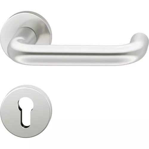 FSB objekt váltógarnitúra 72 1070 AGL PZ rozettával ezüst eloxált