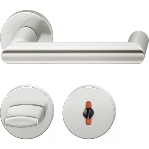 FSB kilincsgarnitúra 12 1016 ASL DIN WC rozettával ezüst eloxált