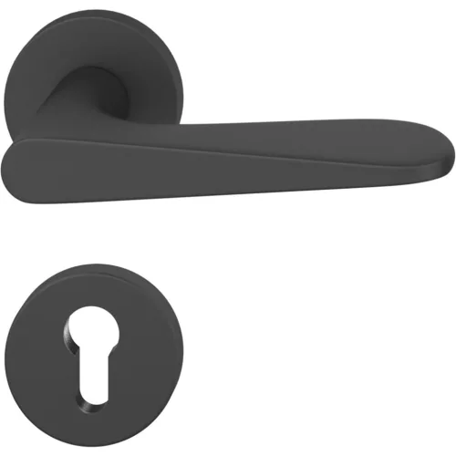 FSB tűzgátló kilincsgarnitúra 12 1144 ASL rozetta PZ fekete matt