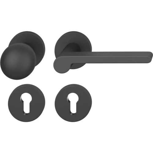 FSB gombos garnitúra 12 1021 ASL PZ rozettávalfix gombjobbosfekete matt