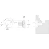 Tűzgátló ablakkilincs 34 1108 minimalista alumínium fekete matt