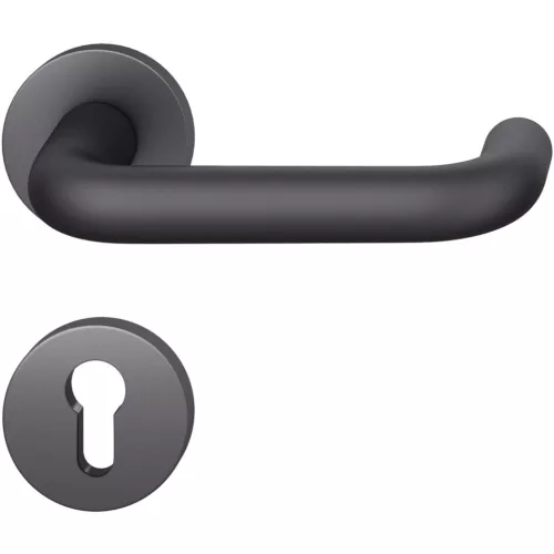 FSB tűzgátló kilincsgarnitúra 12 1070 ASL rozetta PZ fekete matt