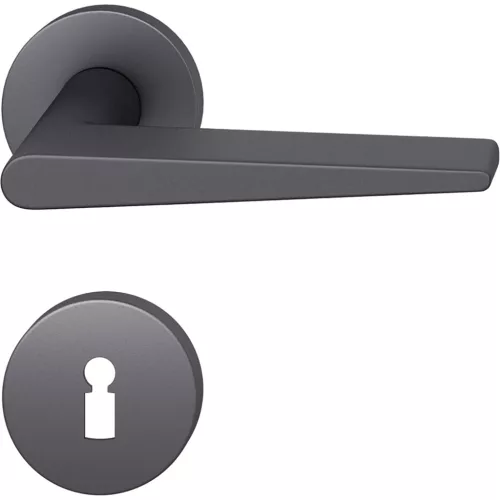 FSB kilincsgarnitúra 12 1005 ASL BB rozettán fekete matt aluminium