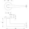 FSB kilincsganitúra 12 1005 ASL PZ rozettán rozsdamentes acél matt