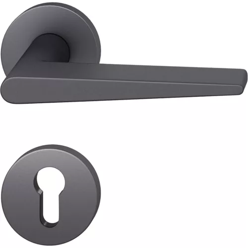 FSB kilincsgarnitúra 12 1005 ASL PZ rozettán aluminum fekete matt