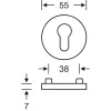 FSB tűzgátló gombos garnitúra 76 1005 AGL ÖNORM PZ jobbos ezüst eloxált