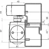 GEZE ajtócsukó TS 5000 ISM-RF1 EN 2-6 2-szárnyú csúszósínnel RAL 9016