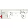 DORMAKABA ajtócsukó TS 97 FLR-K XEA EN 3-6 ezüst